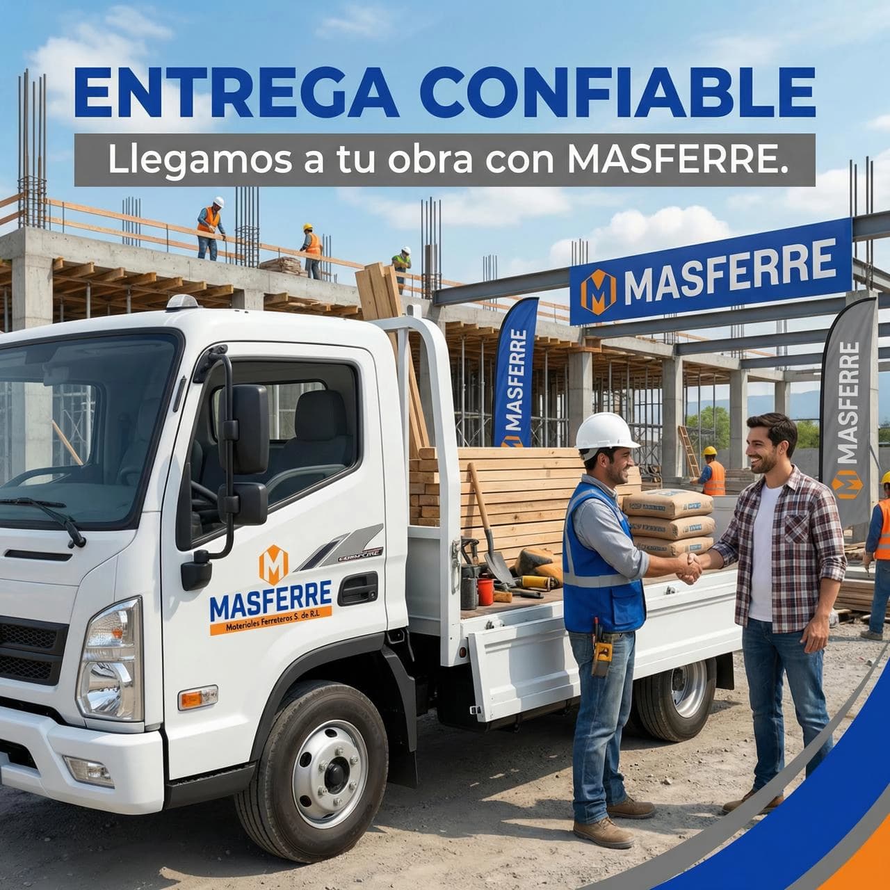 Transporte de materiales para cobertura regional de MASFERRE
