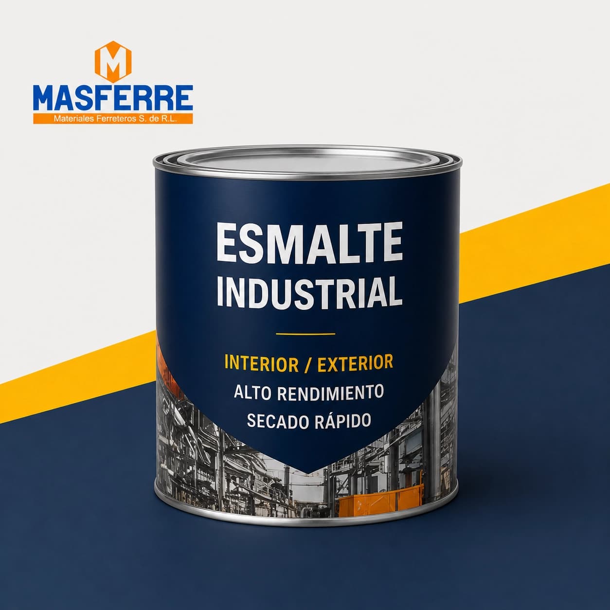 Esmalte industrial para superficies metálicas